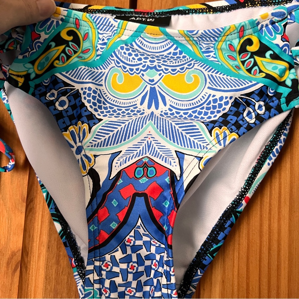 Colorful Moroccan Patterned Bikini Bottom - Picture 2 of 9